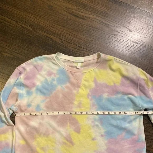 Colsie Tie Dye Crop Cropped Sweatshirt Small S EUC - Picture 4 of 6
